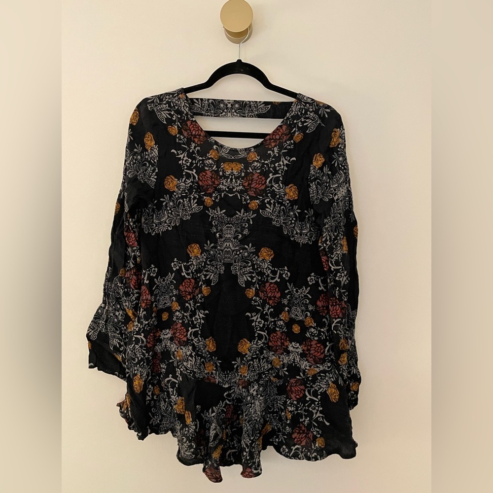 Free People Floral Tunic - M